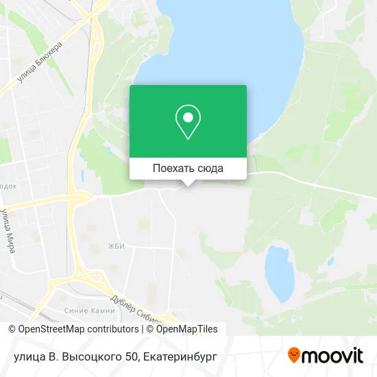 Карта улица В. Высоцкого 50