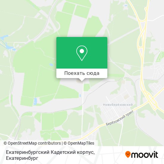 Карта Екатеринбургский Кадетский корпус