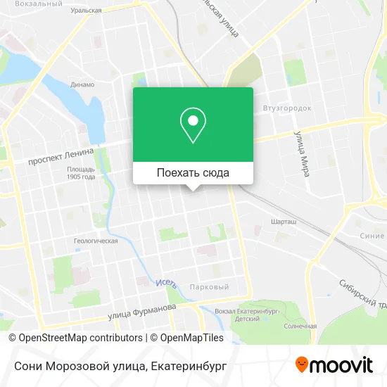 Карта Сони Морозовой улица