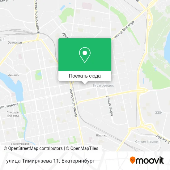 Карта улица Тимирязева 11
