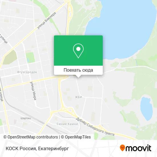 Карта КОСК Россия