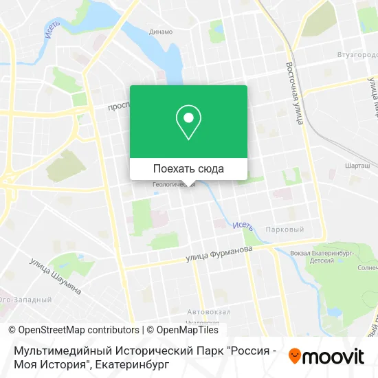 Карта Мультимедийный Исторический Парк "Россия - Моя История"