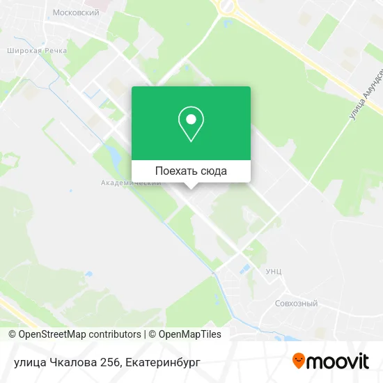 Карта улица Чкалова 256