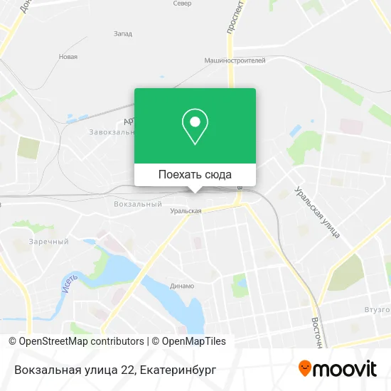 Карта Вокзальная улица 22