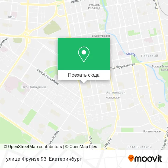 Карта улица Фрунзе 93