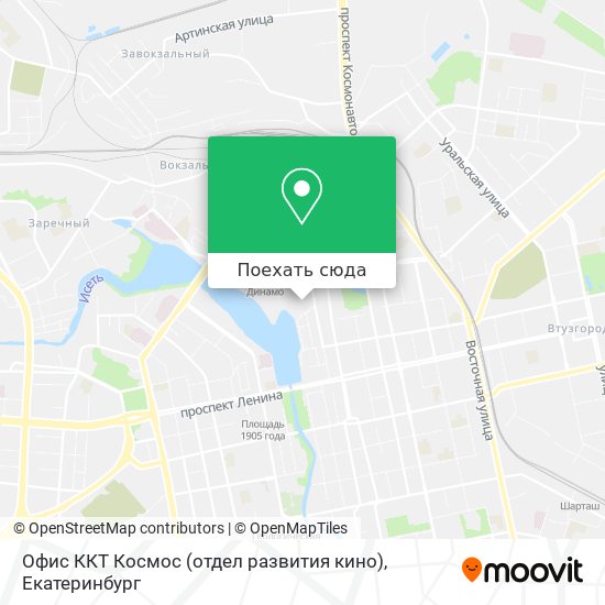 Карта Офис ККТ Космос (отдел развития кино)