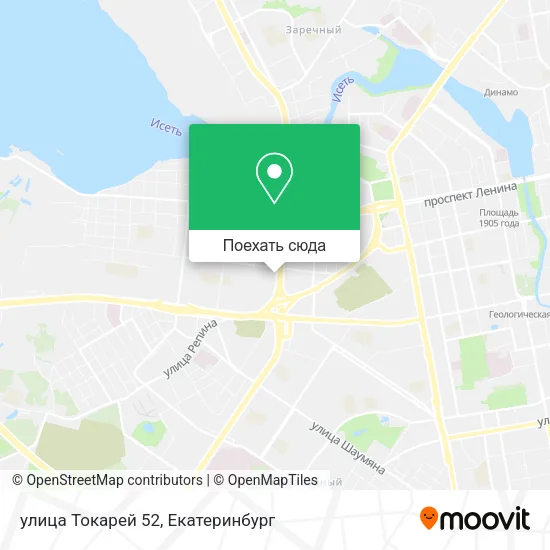 Карта улица Токарей 52