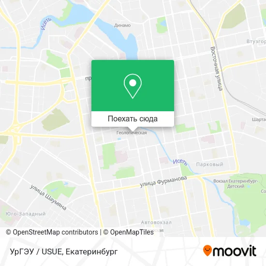 Карта УрГЭУ / USUE
