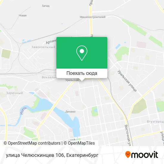 Карта улица Челюскинцев 106