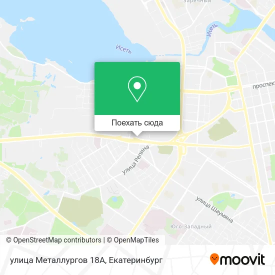 Карта улица Металлургов 18А