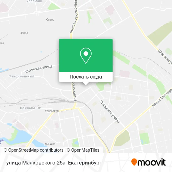 Карта улица Маяковского 25а