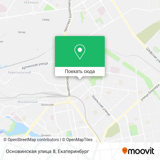 Карта Основинская улица 8