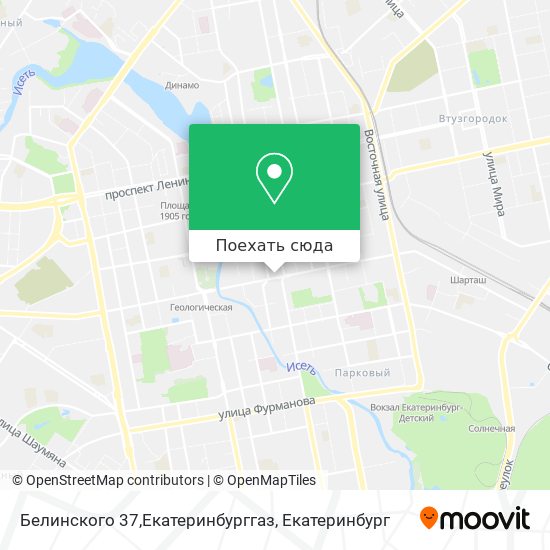 Карта Белинского 37,Екатеринбурггаз
