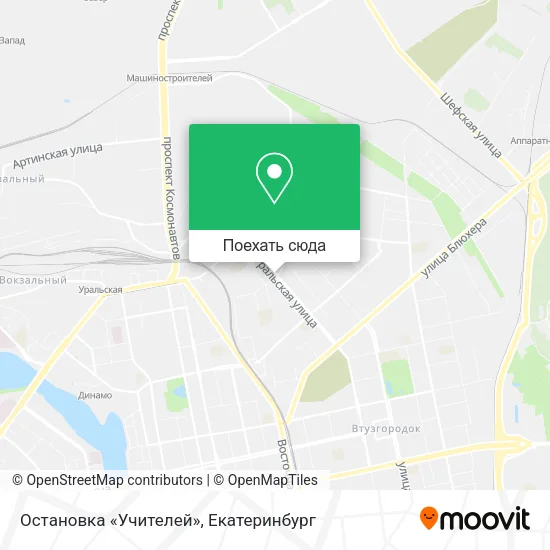 Карта Остановка «Учителей»