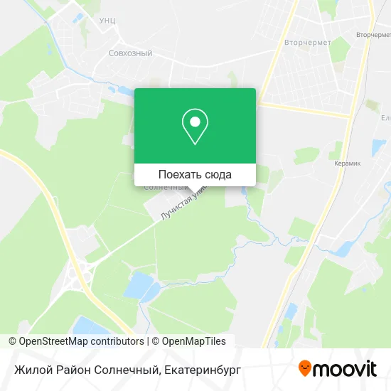Карта Жилой Район Солнечный
