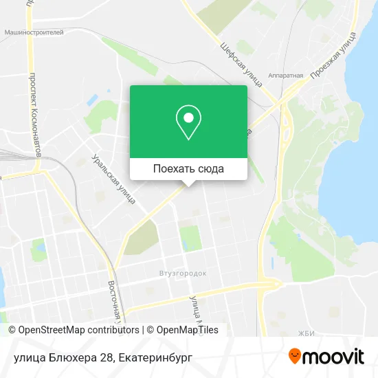 Карта улица Блюхера 28