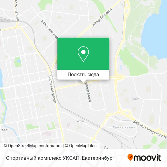 Карта Спортивный комплекс УКСАП