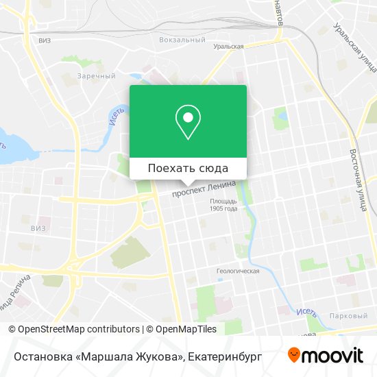 Карта Остановка «Маршала Жукова»