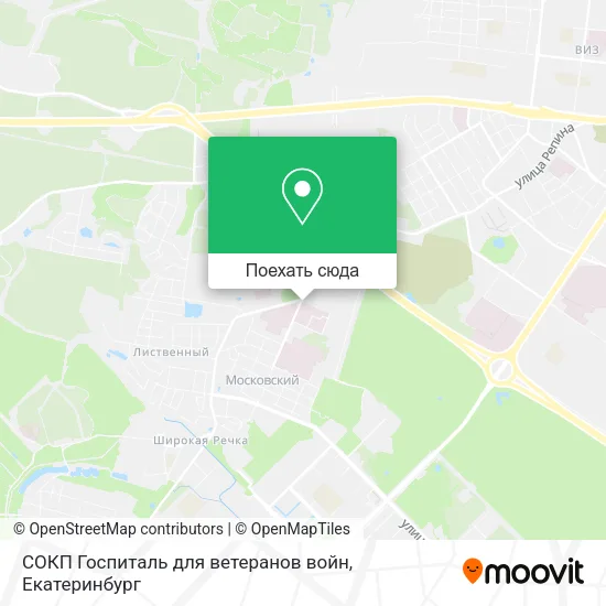 Карта СОКП Госпиталь для ветеранов войн