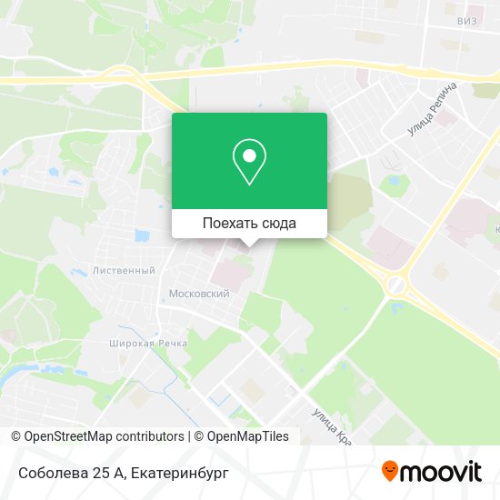 Карта Соболева 25 А