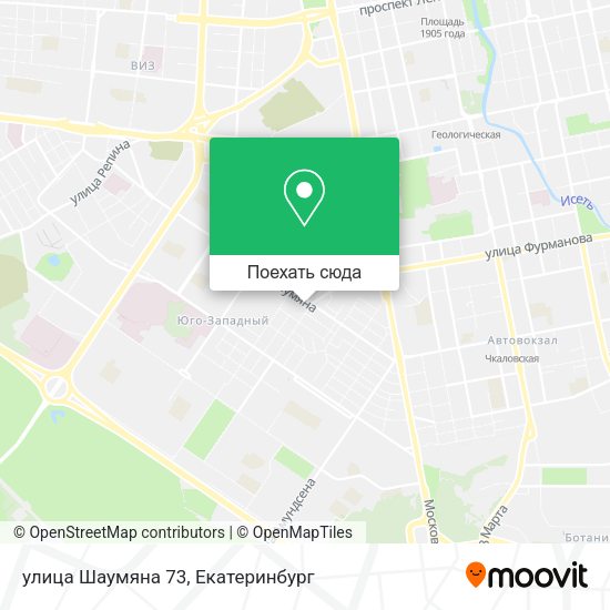 Карта улица Шаумяна 73
