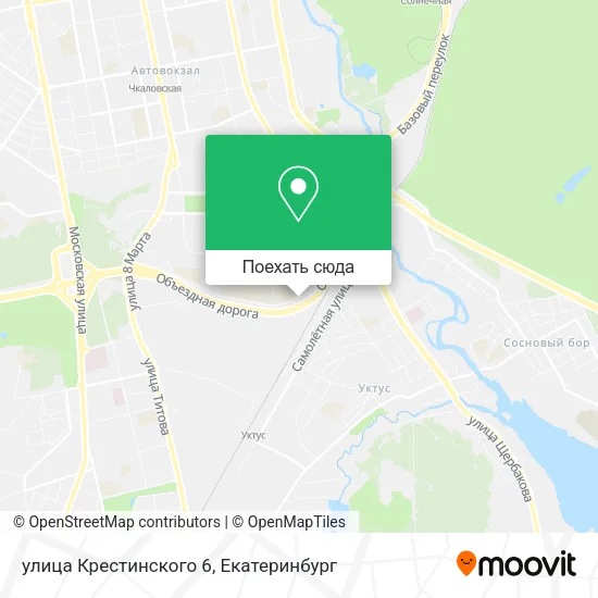 Карта улица Крестинского 6