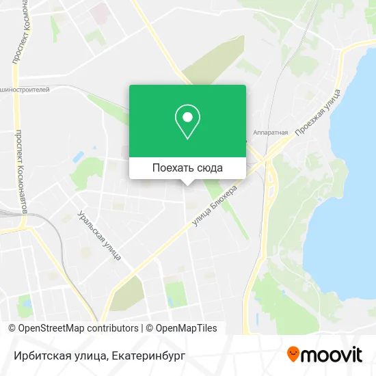 Карта Ирбитская улица