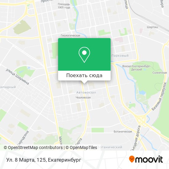 Карта Ул. 8 Марта, 125