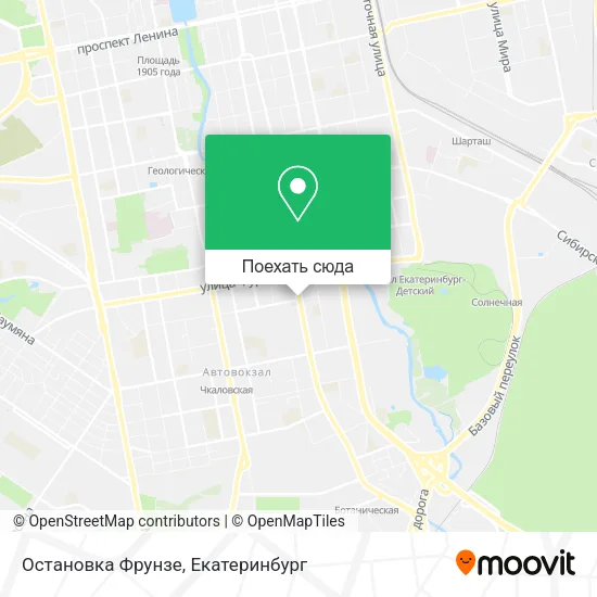 Карта Остановка Фрунзе