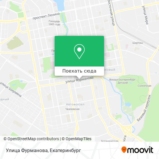 Карта Улица Фурманова