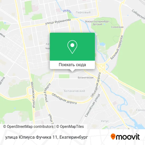 Карта улица Юлиуса Фучика 11