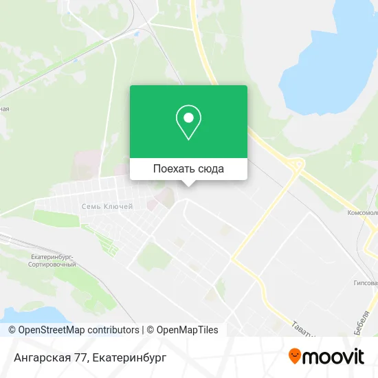 Карта Ангарская 77