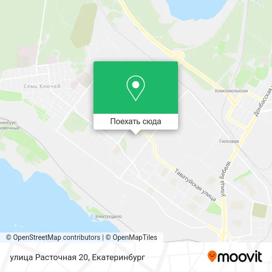 Карта улица Расточная 20