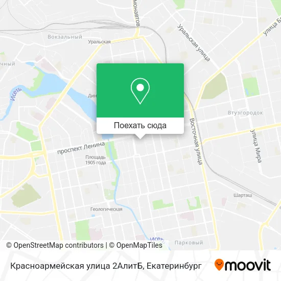 Карта Красноармейская улица 2АлитБ