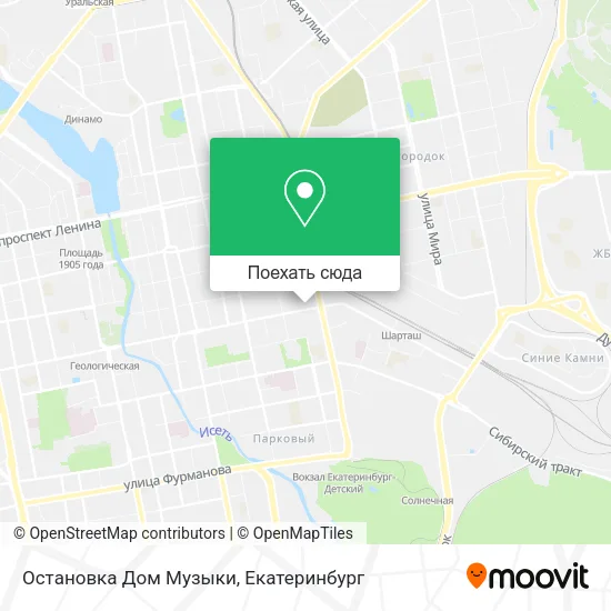 Карта Остановка Дом Музыки