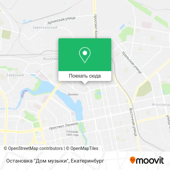 Карта Остановка "Дом музыки"