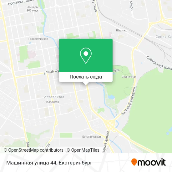Карта Машинная улица 44