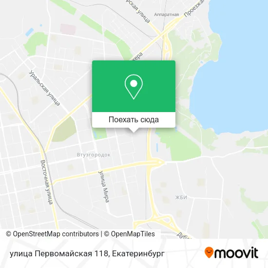 Карта улица Первомайская 118