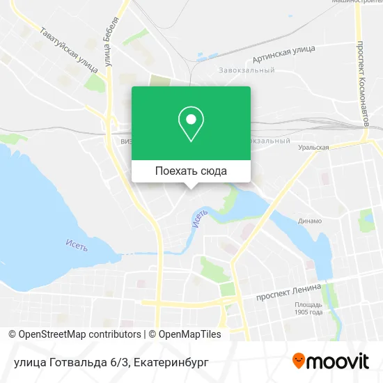 Карта улица Готвальда 6/3