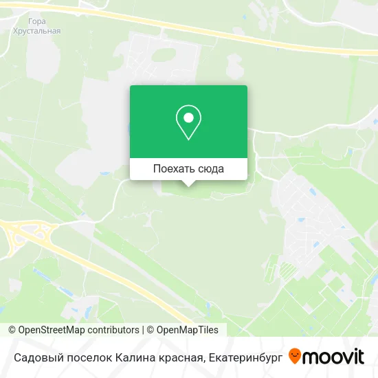 Карта Садовый поселок Калина красная