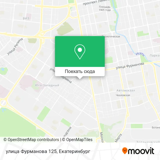 Карта улица Фурманова 125