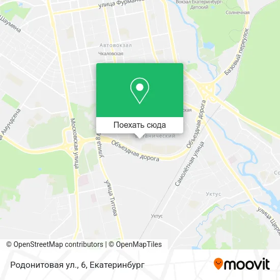 Карта Родонитовая ул., 6