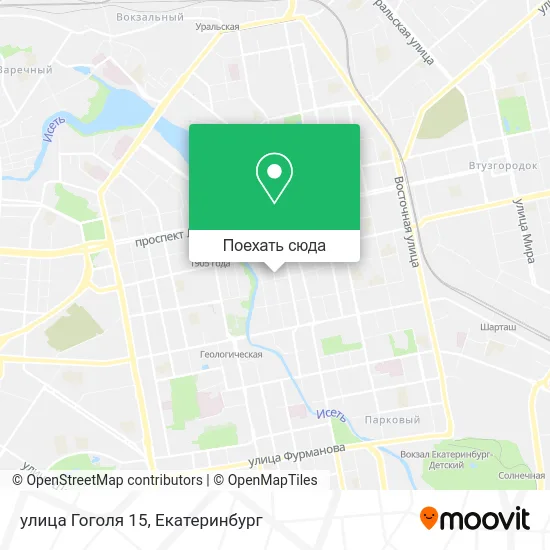 Карта улица Гоголя 15