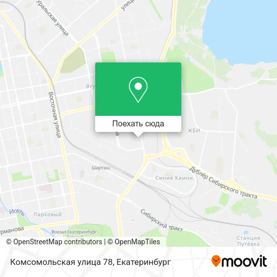 Карта Комсомольская улица 78