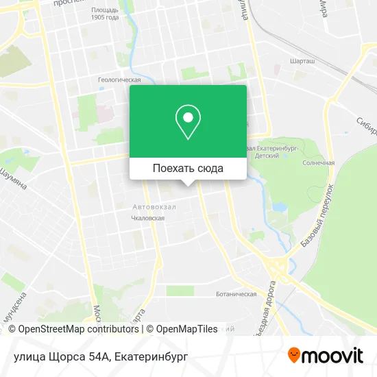 Карта улица Щорса 54А