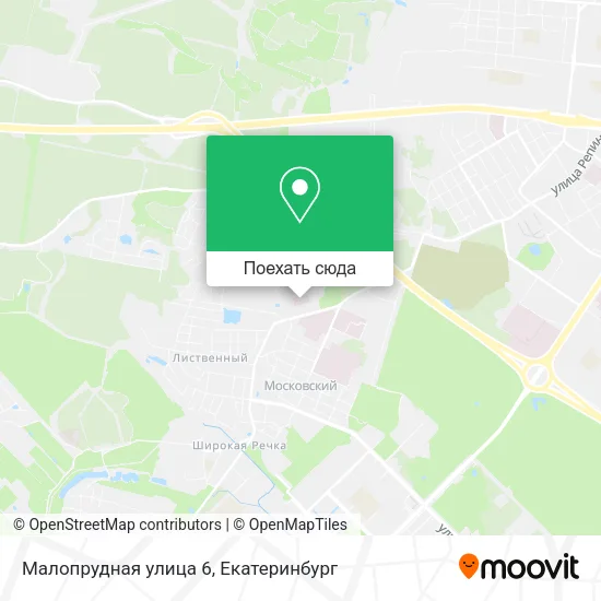 Карта Малопрудная улица 6