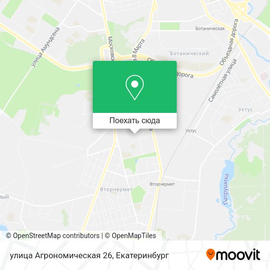 Карта улица Агрономическая 26