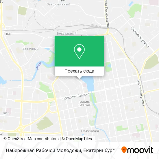 Карта Набережная Рабочей Молодежи