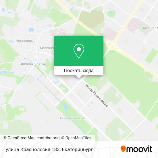 Карта улица Краснолесья 133