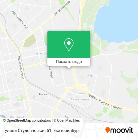 Карта улица Студенческая 51